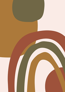 Bohemian kids rainbow art