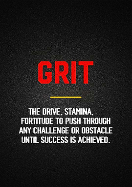 Grit Motivational art