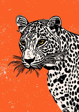 White Panther Poster