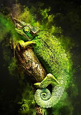 Green Animal Splatter