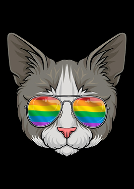 Cat LGBTQ Sunglasses
