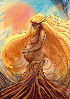 Magical woman pregnant