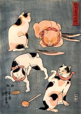Ukiyo e Cat