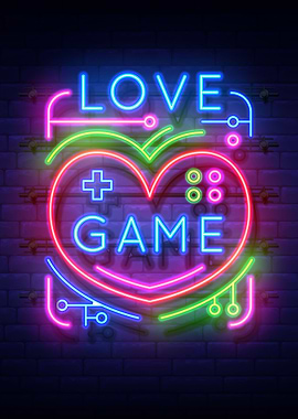 Love Game Neon