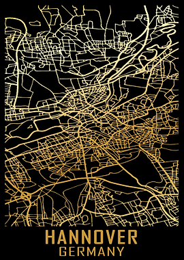 Hannover Germany City Map