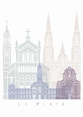 La plata skyline poster