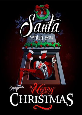 Creepy Santa Claus Through