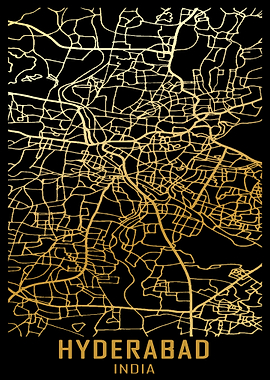 Hyderabad India City Map