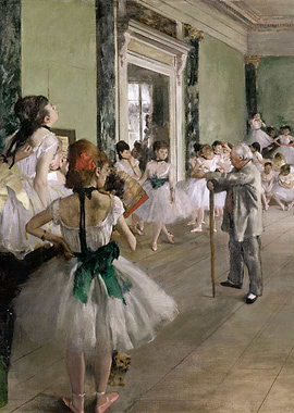 La Classe de danse 1875
