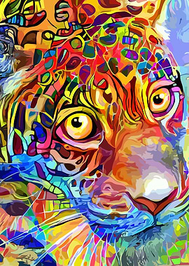 Wild Leopard Portrait