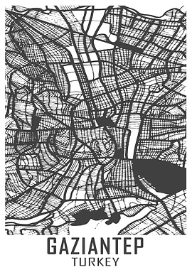Gaziantep Turkey City Map