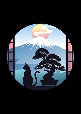 Bonsai and Cat