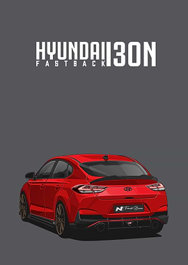 HYUNDAI I30N FASTBACK RED