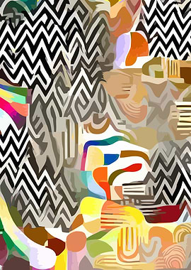 Hidden Zebra Abstract