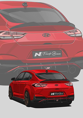 HYUNDAI I30N FASTBACK RED