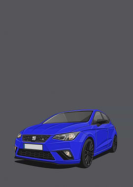 seat ibiza fr blue