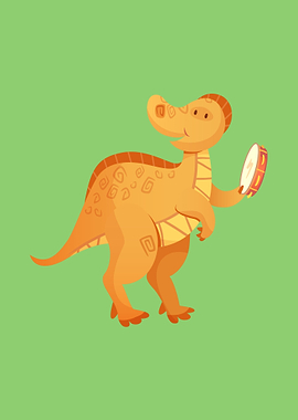 Dinosaur play music