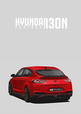 HYUNDAI I30N FASTBACK RED