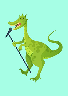 Dinosaur play music