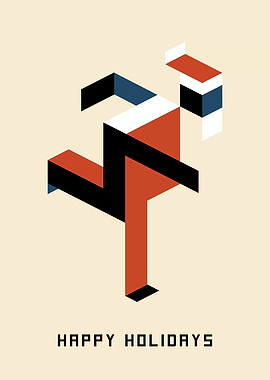 Bauhaus Happy Santa Claus