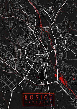 Kosice City Map Oriental