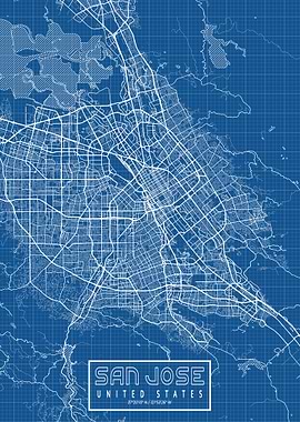 San Jose Map Blueprint