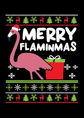 Merry Flaminmas Flamingo