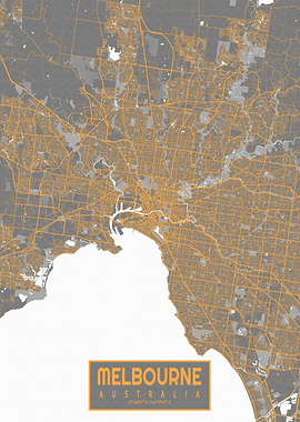 Melbourne Map Bauhaus