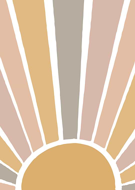 Kids Sun boho rainbow