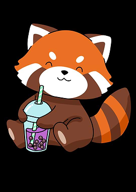 Bubble Tea Red Panda Boba