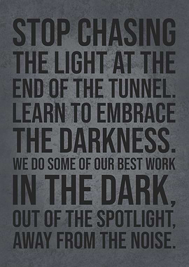 Embrace The Darkness