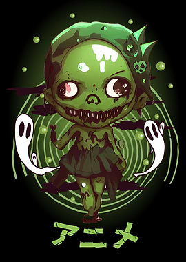 Kawaii Zombie Anime Chibi