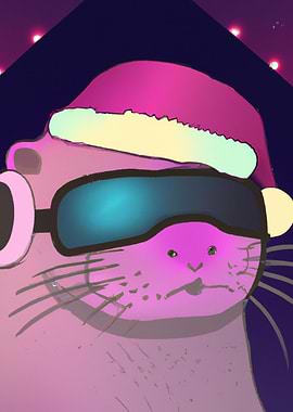 Christmas Otter With