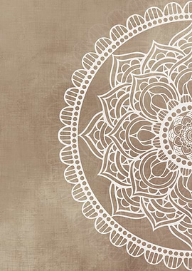 Beige Taupe Mandala no556