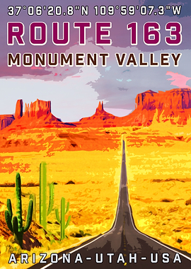 Vintage Travel Monument Va