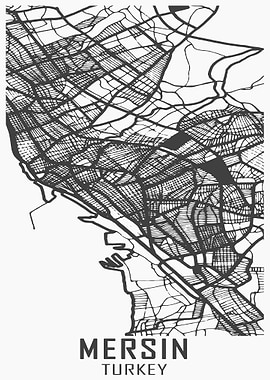 Mersin Turkey City Map