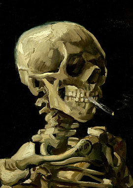 Skeleton with a Cigarette
