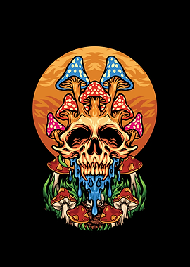 Mushroom Hunting Frog