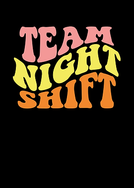Night shift team colorful