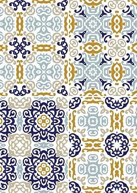 Mediterranean Blue Tile 01