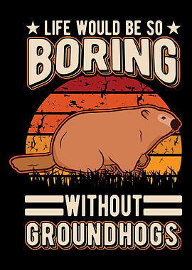 Groundhog Day Marmot Woodc