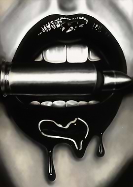 Sexy lips with Bullet