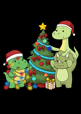 Christmas Tree Dinosaur