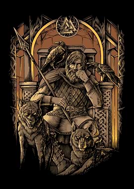 Valhalla Viking Odin Pagan