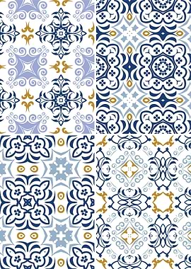 Mediterranean Blue Tile 02