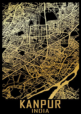 Kanpur India City Map
