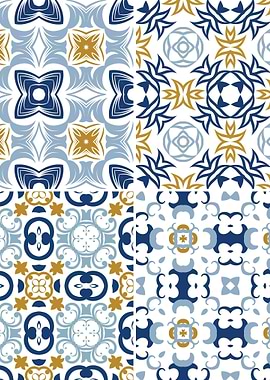 Mediterranean Blue Tile 04
