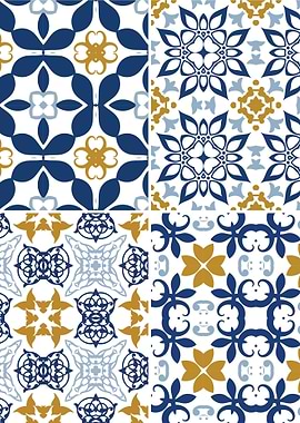 Mediterranean Blue Tile 03