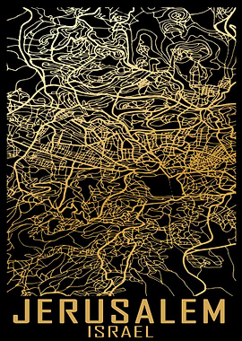 Jerusalem Israel City Map