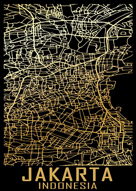 Jakarta Indonesia City Map